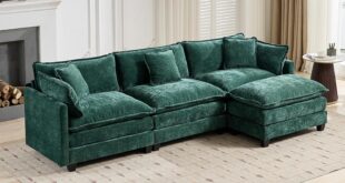 Spacious Green Modular Sectional Sofa Style Meets Functionality