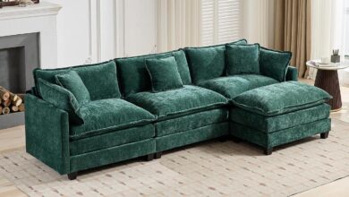 Spacious Green Modular Sectional Sofa Style Meets Functionality