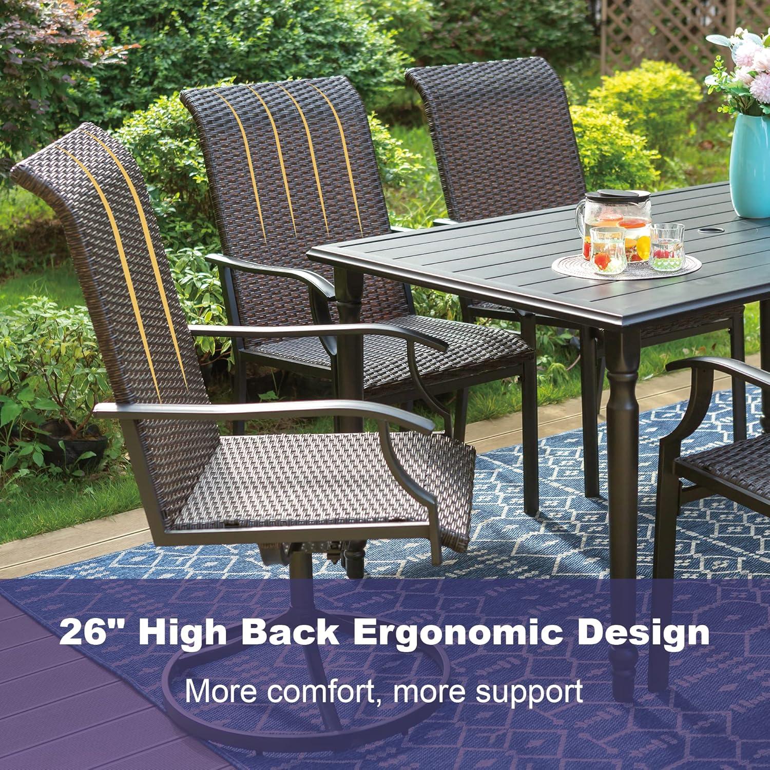 Spacious & Stylish Outdoor Dining Set Perfect for Any Backyard Gathering