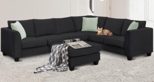 Spacious U Shape Sectional Sofa Perfect For Living Rooms