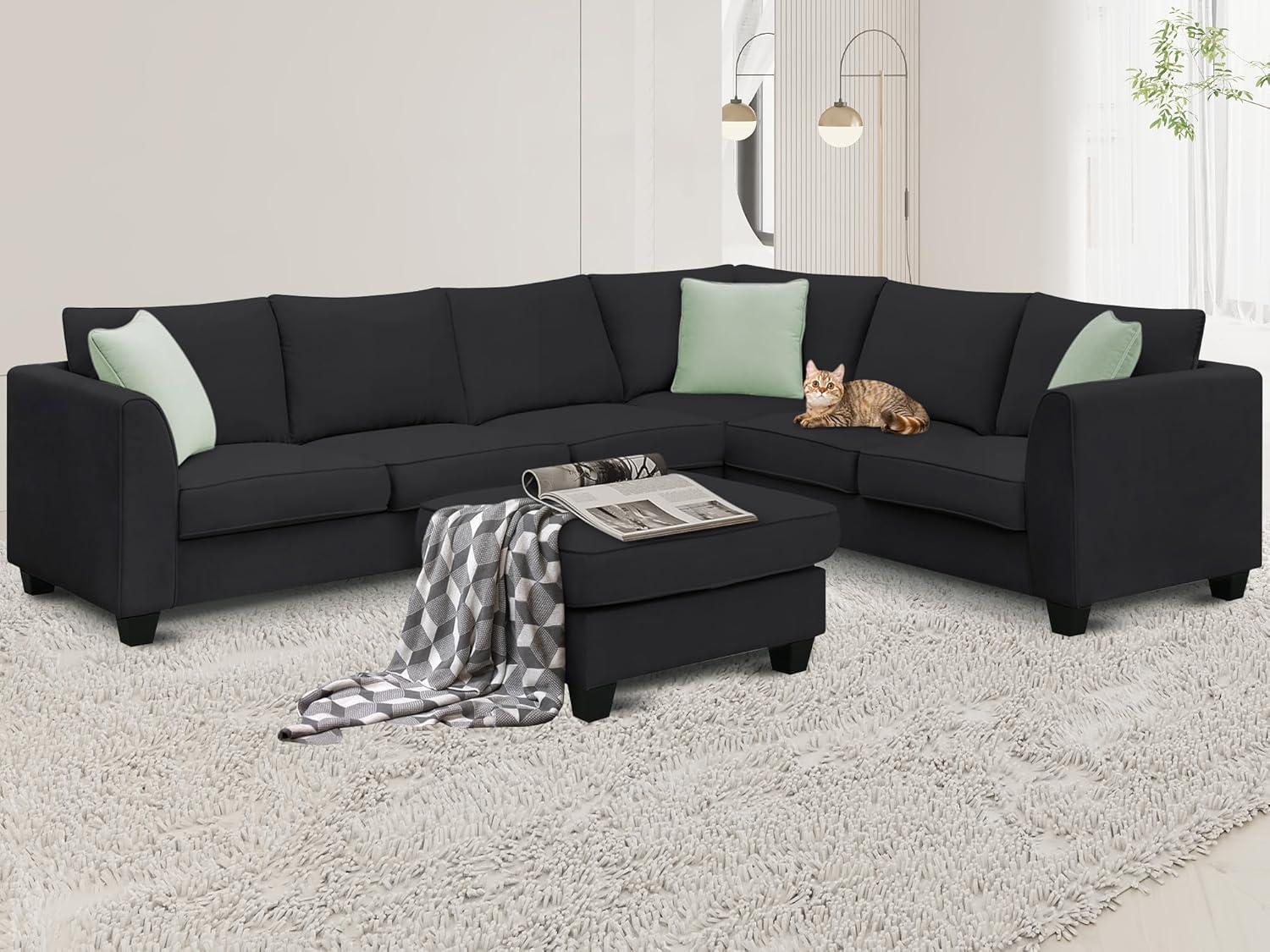 Spacious U Shape Sectional Sofa Perfect For Living Rooms