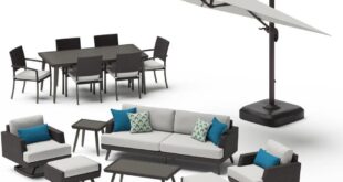 Spending Time Outdoors Exploring The Portofino 15 Piece Patio Set