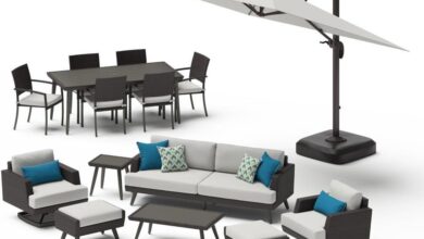 Spending Time Outdoors Exploring The Portofino 15 Piece Patio Set