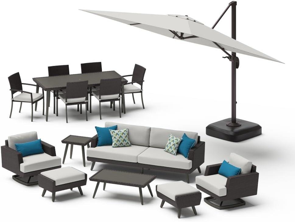 Spending Time Outdoors Exploring The Portofino 15 Piece Patio Set