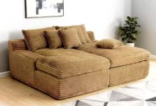Sprawling Comfort Exploring The Oversized Corduroy Lounge Sofa
