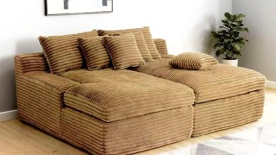 Sprawling Comfort Exploring The Oversized Corduroy Lounge Sofa