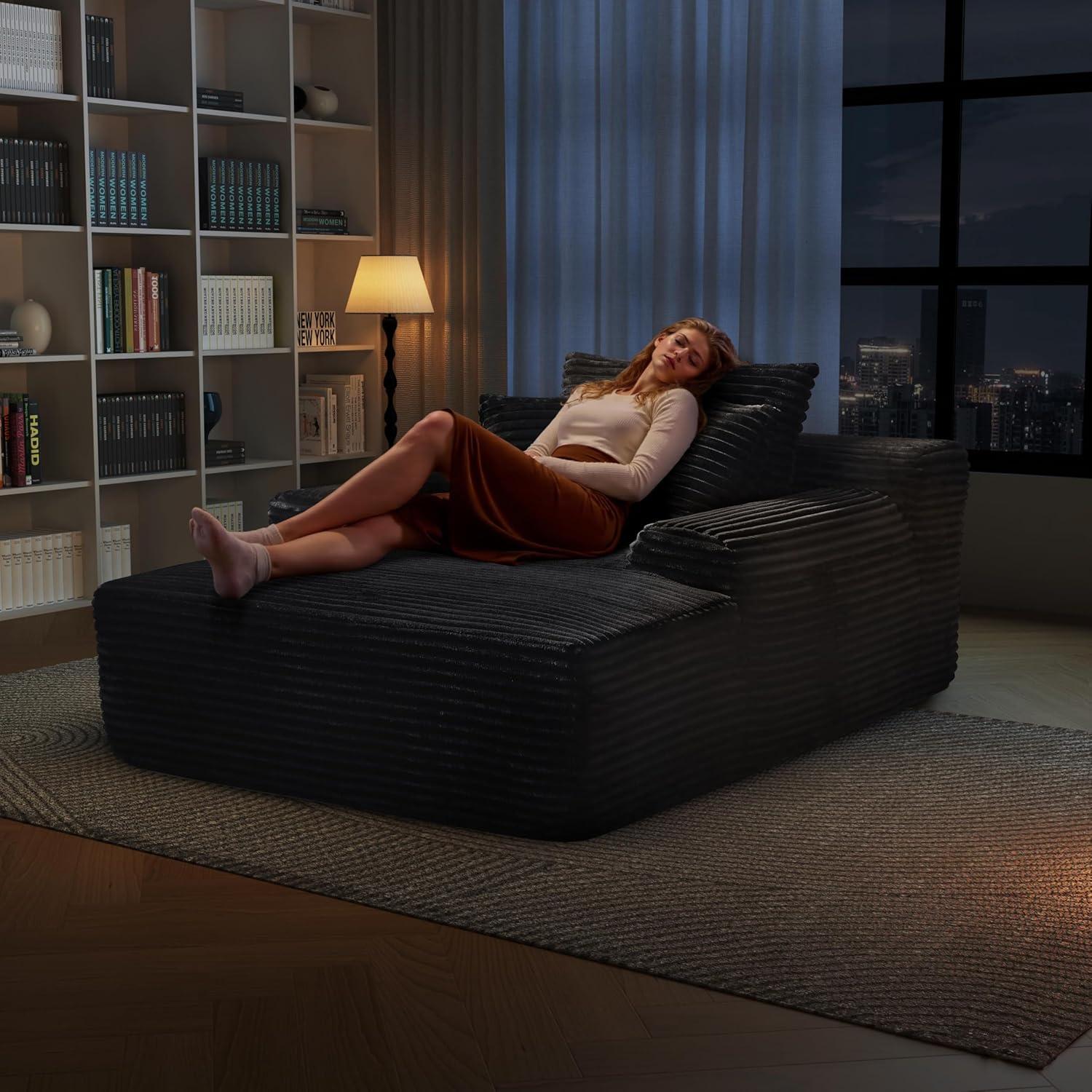 Sprawling Comfort: Exploring the Plush 65'' Chaise Lounge Chair
