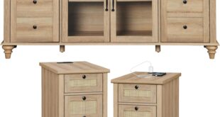 Streamlining Living Rooms Exploring Wampat Modern Tv Stand Set