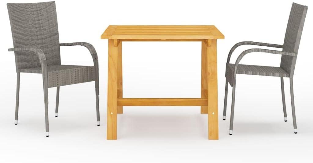 Transforming Outdoor Spaces with vidaXL's Stylish Acacia Wood Dining Set