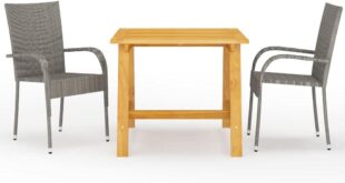 Transforming Outdoor Spaces With Vidaxl Stylish Acacia Wood Dining Set