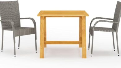 Transforming Outdoor Spaces With Vidaxl Stylish Acacia Wood Dining Set