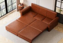 Transforming Small Spaces The 937 King Pull Out Sofa Bed Review