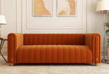 Unveiling Comfort Our Take On The 81 Orange Velvet Sofa