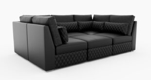 Valencia Pisa Leather U Shape Sectional Comfort Meets Craftsmanship