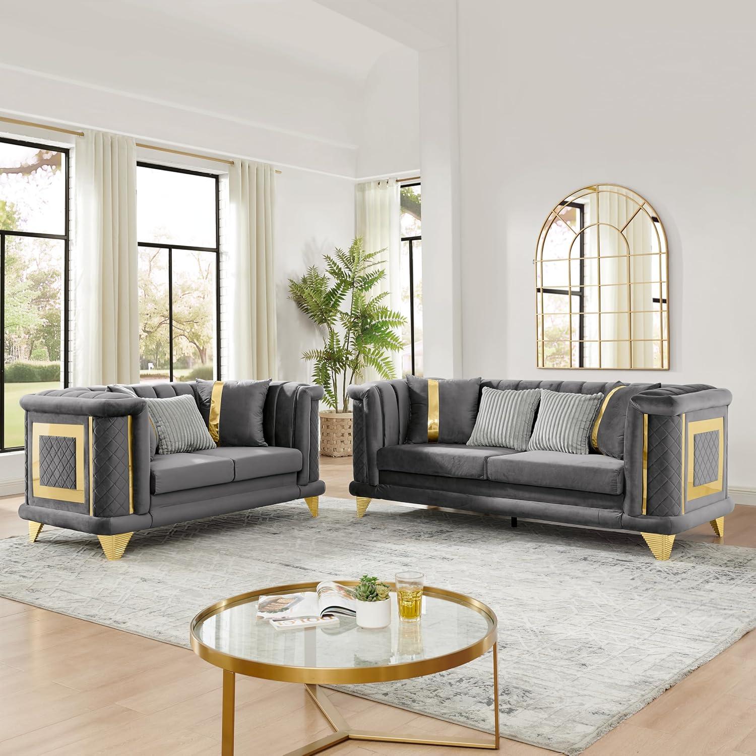 Velvet Luxury Meets Mid Century Modern A Living Room Upgrade