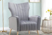 Velvet Wingback Chair With Gold Legs Style Meets Comfort