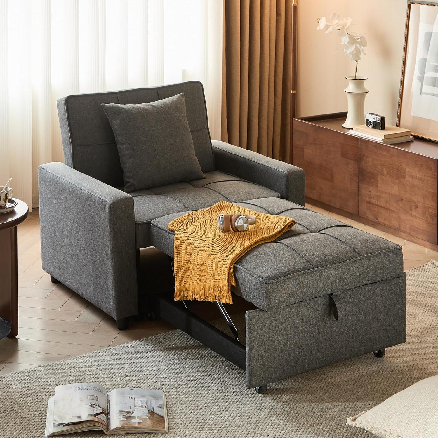 Versatile 3 In 1 Sofa Bed Chair Space Saving Comfort Explored