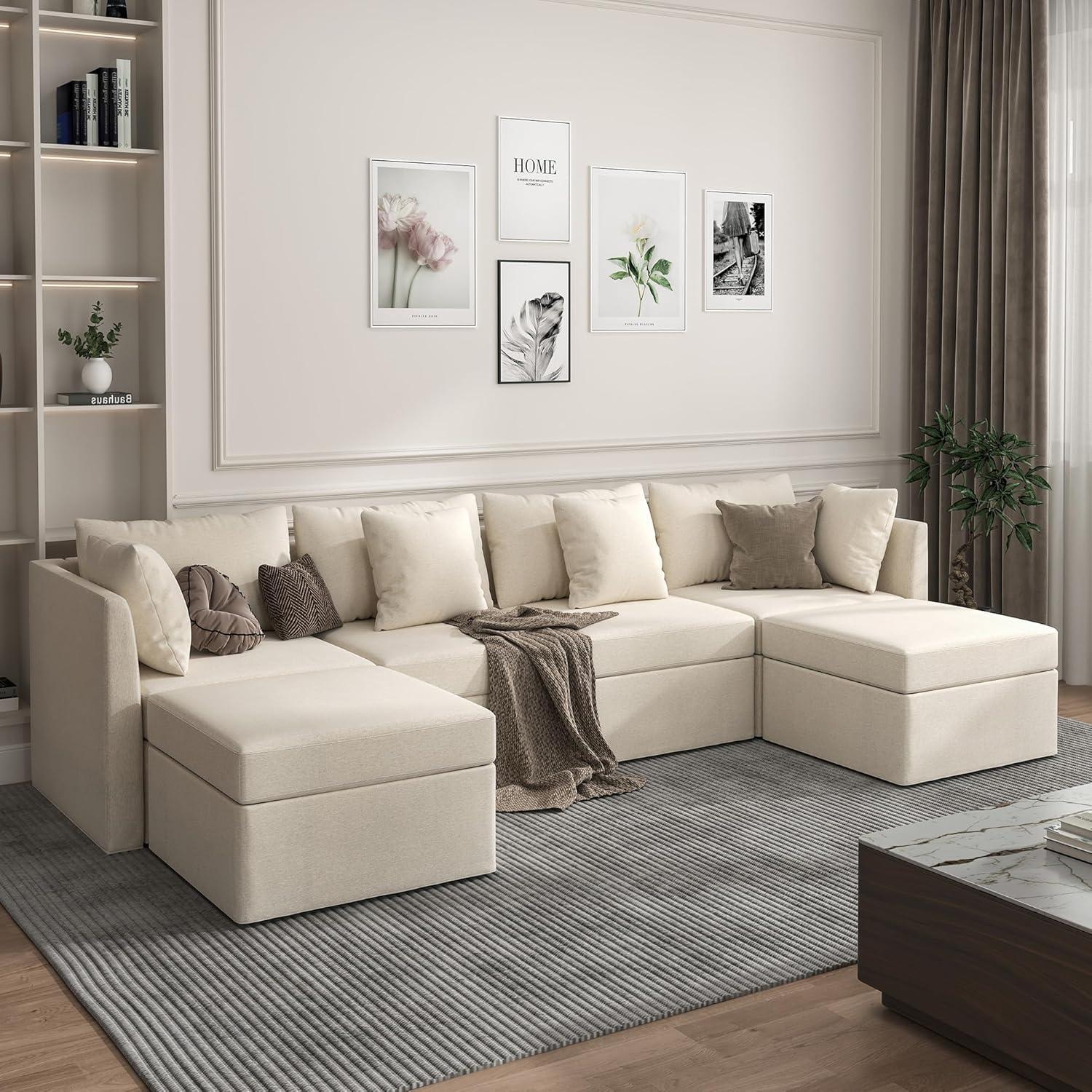VOLUNCE Modular Sofa: Comfort Meets Clever Storage & Style