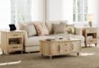 Wampat Oak 3 Piece Coffee Table Set Style Meets Function