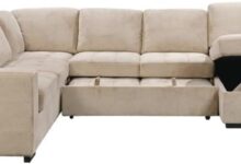 123 U Shaped Sectional Sofa With Storage Pull Out Bed Review