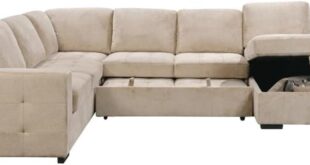 123 U Shaped Sectional Sofa With Storage Pull Out Bed Review