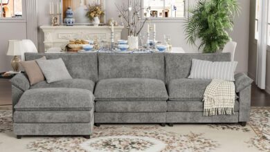 Discovering Comfort and Style with the YESHOMY L-Shaped Sectional Sofa