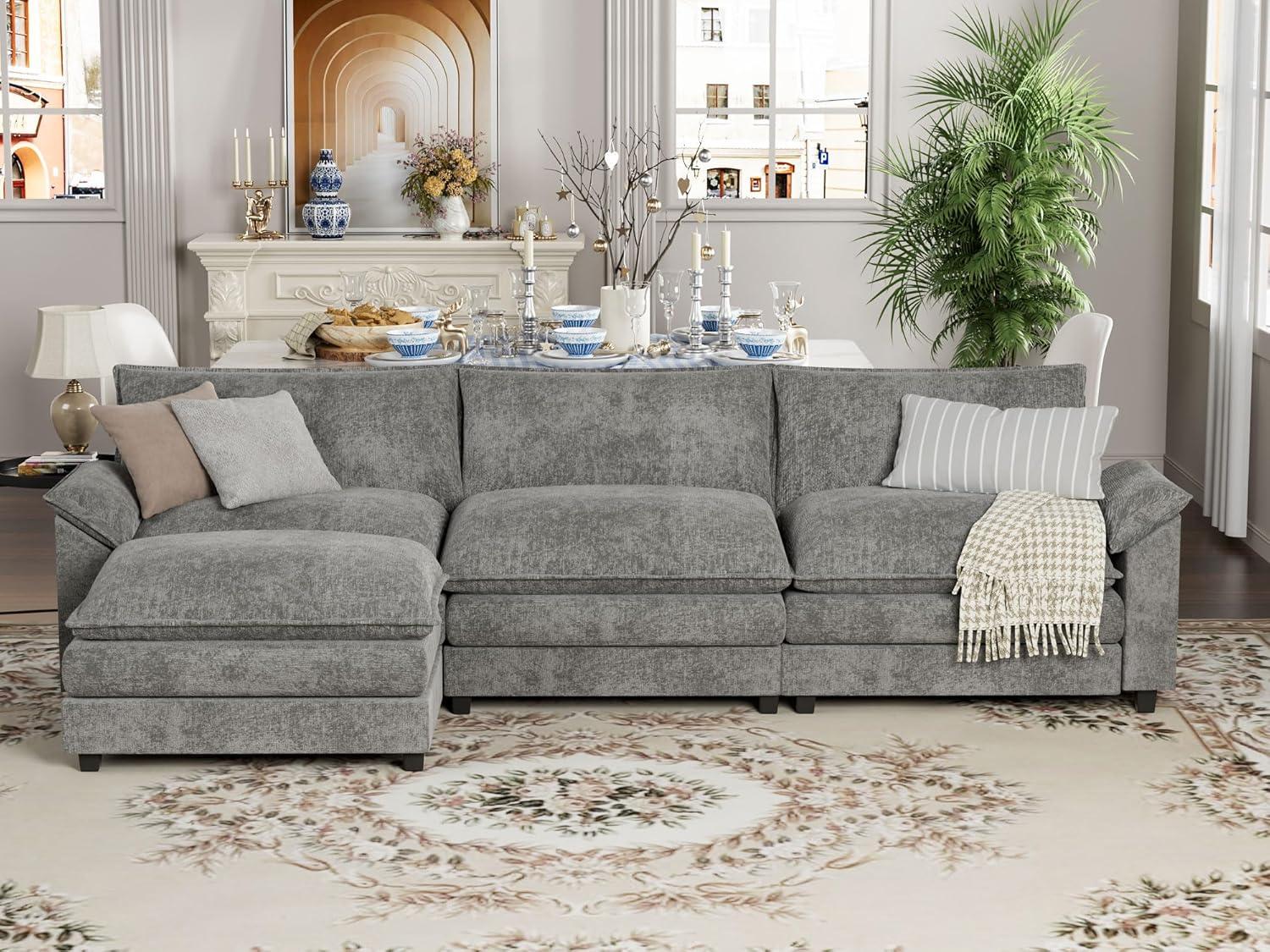 Discovering Comfort and Style with the YESHOMY L-Shaped Sectional Sofa