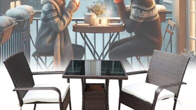 2 Seater Outdoor Bistro Table Set Balcony Setup For You