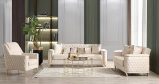 3pc Living Room Set In Ivory How It Fits Your Home