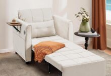 4 In 1 Sleeper Chair Comfort Storage Style Combined