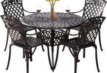 5 Piece Cast Aluminum Patio Set Comfort Meets Durability