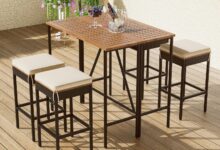 5 Piece Patio Bistro Set Review Stylish Space Saving Comfort
