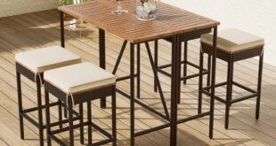 5 Piece Patio Bistro Set Review Stylish Space Saving Comfort