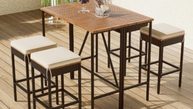 5 Piece Patio Bistro Set Review Stylish Space Saving Comfort