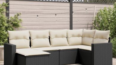 6 Piece Modular Garden Sofa Set Style Meets Outdoor Comfort