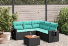 6 Piece Patio Sofa Set Durable Comfort Meets Smart Design