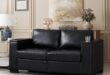 677 Modern Loveseat Sofa Storage Cupholders For You
