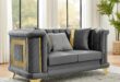 69 Velvet Loveseat Sofa Mid Century Meets Victorian Elegance