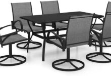 7 Piece Patio Dining Set How It Fits Your Small Deck