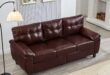 79 Burgundy Faux Leather Sofa Stylish Comfort Meets Smart Storage