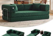 79 Convertible Sofa Bed Comfort And Style Unfolded