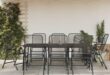 9 Piece Patio Dining Set Anthracite Metal Mesh In Your Yard