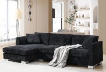 96x56 Modern Cloud Sectional Sofa Chaise For Your Apt