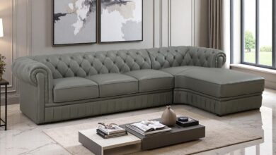 A Ainehome Genuine Leather Sectional Sofa For Your Daily Use