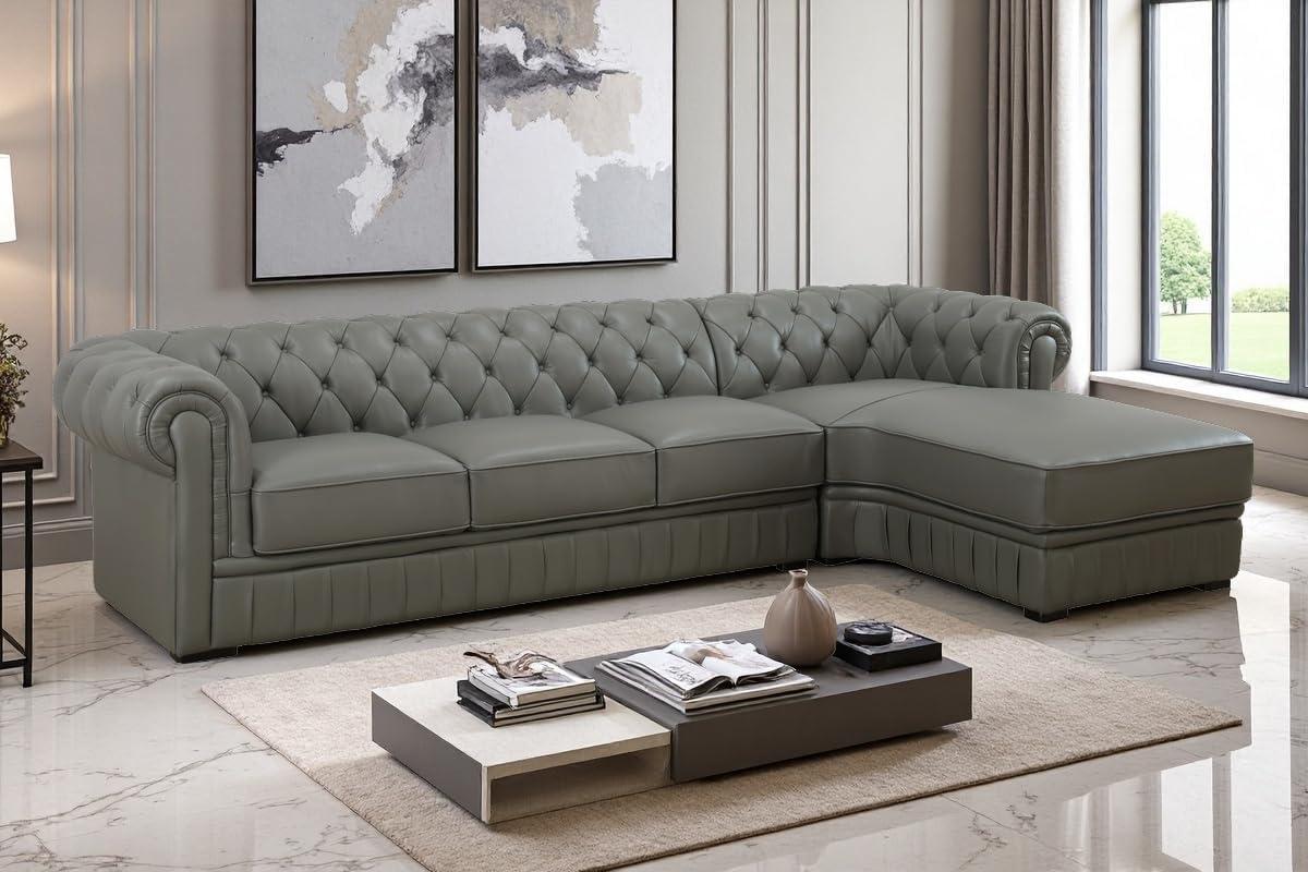 A Ainehome Genuine Leather Sectional Sofa For Your Daily Use