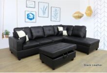 A Ainehome Sectional Sofa Faux Leather Fits Your Room