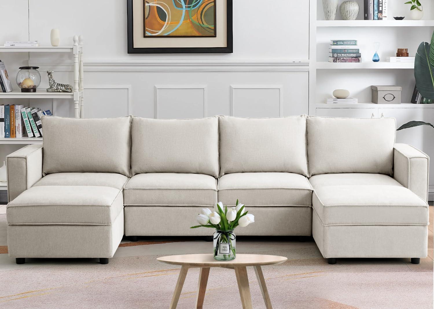 Abakan 114 U Shaped Modular Sofa Comfort Meets Clever Storage