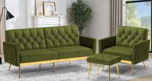 Acmease 2 Pieces Velvet Sofa Set Fits Your Small Space