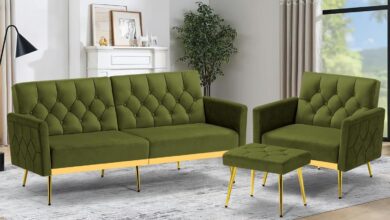 Acmease 2 Pieces Velvet Sofa Set Fits Your Small Space