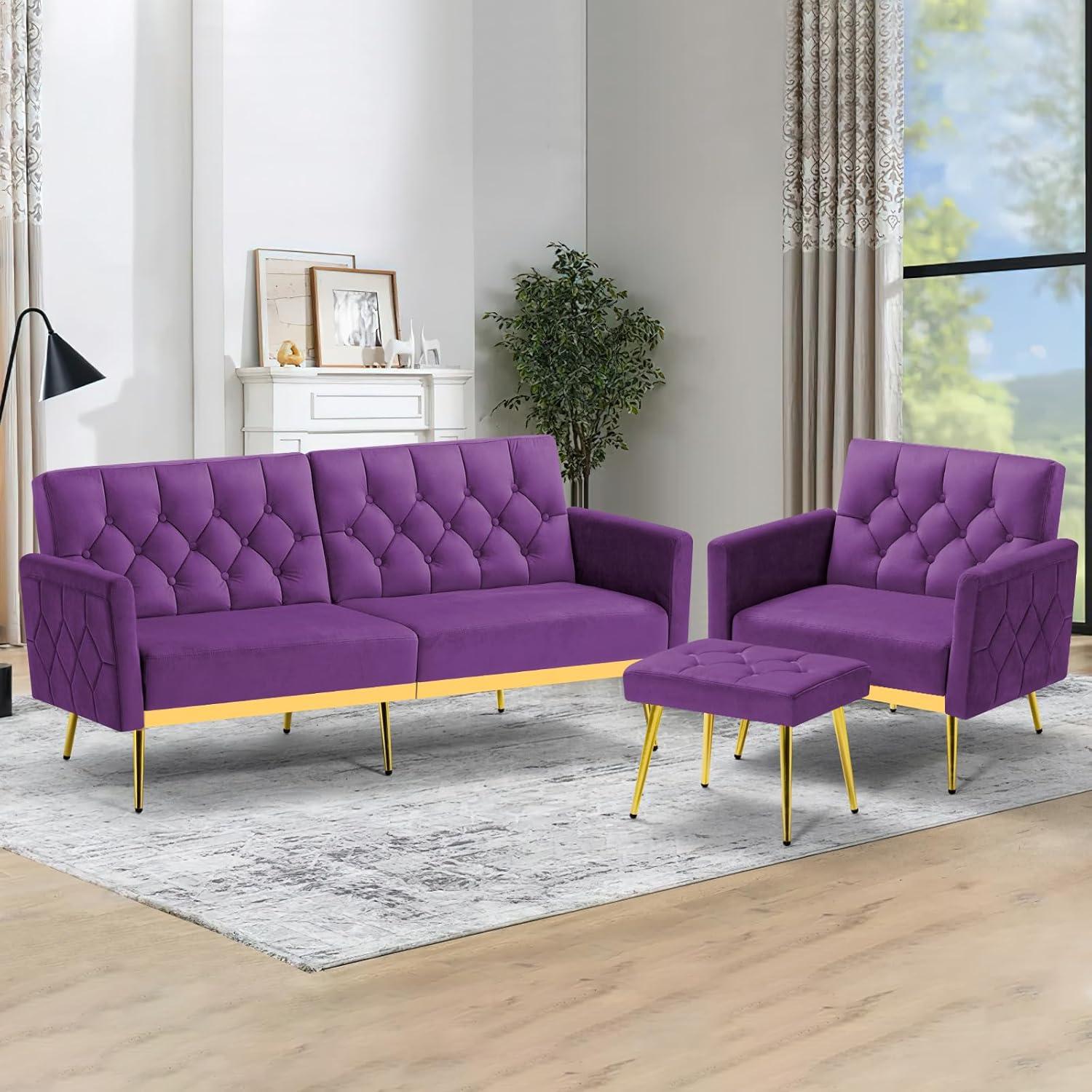 Acmease 2 Pieces Velvet Sofa Set Fits Your Studio